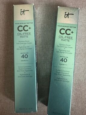 2 IT cosmetics CC+ Matte Full Coverage Cream in Shade Rich